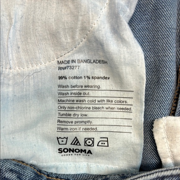 Sonoma Blue Straight Leg Women's Jeans - Picture 4 of 4